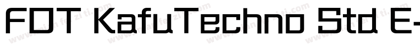 FOT KafuTechno Std E字体转换